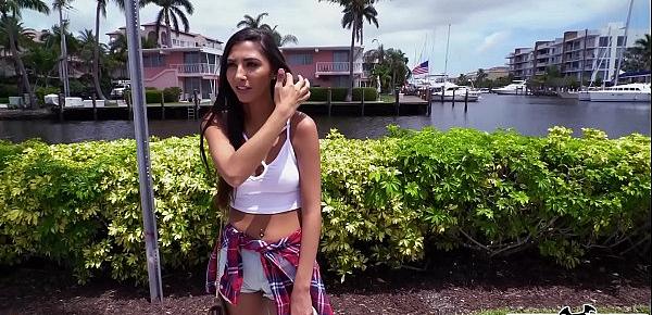  BANGBROS - The Bang Bus Interviews Newbie Gianna Dior On The Streets Of Miami!